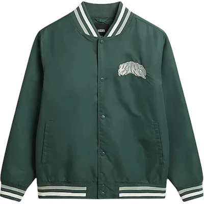 Vans Dunton 綠色標誌印花男款長袖棒球外套 VN000G81BDX Buy Vans Dunton 綠色標誌印花男款長袖棒球外套 VN000G81BDX