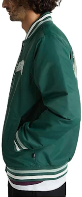 Vans Dunton 綠色標誌印花男款長袖棒球外套 VN000G81BDX Purchase Vans Dunton 綠色標誌印花男款長袖棒球外套 VN000G81BDX