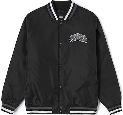 Vans Dunton 復古字母條紋黑色外套 男女長袖休閒夾克 VN000G81BLK Buy Vans Dunton 復古字母條紋黑色外套 男女長袖休閒夾克 VN000G81BLK