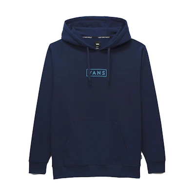 Vans Easy Box Pullover Hoodie Blue Letter Graphic Long Sleeve VN0A49T6LKZ