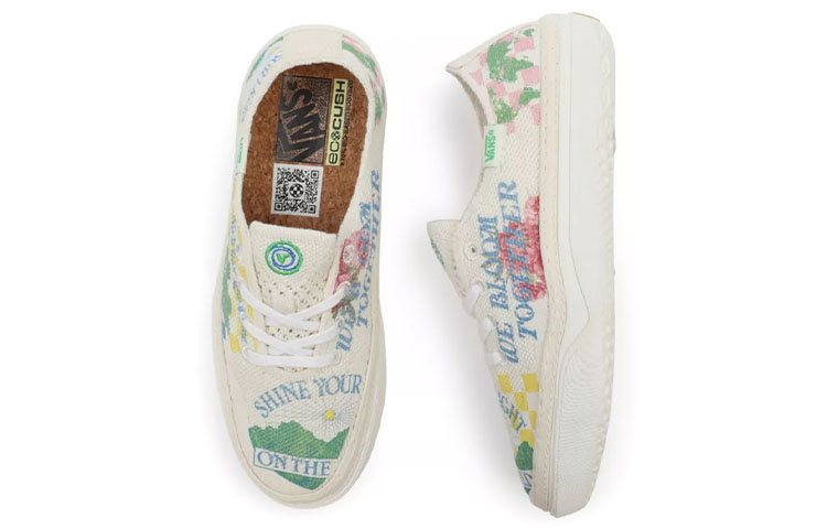 Shop Vans Eco Theory Circle Vee ''Blanc Vert Bleu'' VN0A4BWLAS1