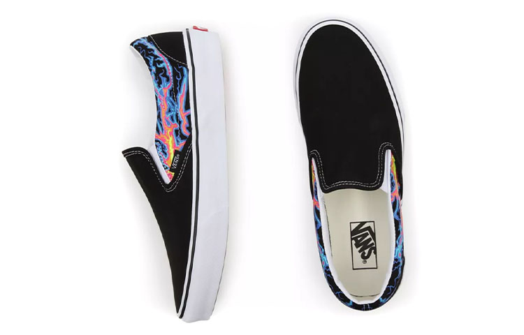 Vans Electric Flame Classic Slip-On 'Black Red' 圖 4