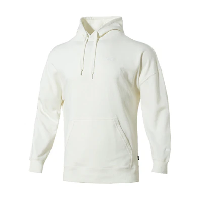 Vans Embroidered Logo Oversized Hoodie Unisex - White VN0A3TYUFS8