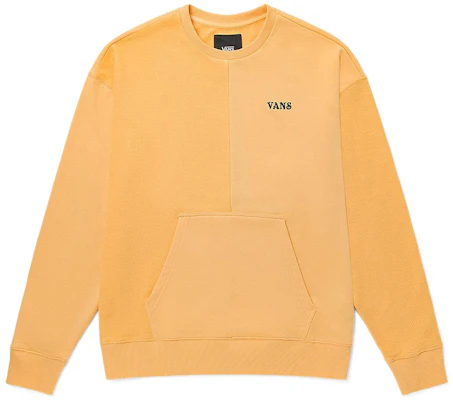 ヴァンズ 刺繍ロゴ パッチワーク プルオーバー スウェットシャツ イエロー (ユニセックス) VN0A5H9QYRS Buy ヴァンズ 刺繍ロゴ パッチワーク プルオーバー スウェットシャツ イエロー (ユニセックス) VN0A5H9QYRS