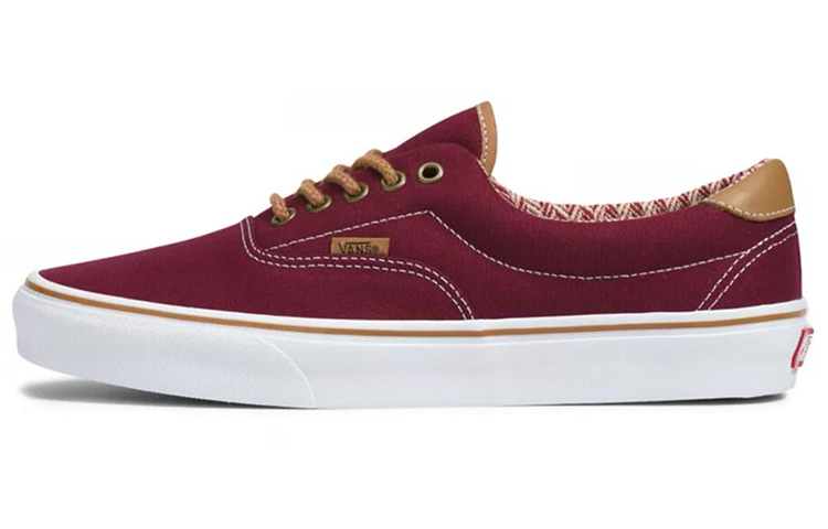 Vans Era 59 Breathable Non-Slip Wear-resistant Low Tops Casual Skateboarding Shoes Deep Red VN0A34589MG