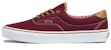 Kasut Skateboard Kasual Vans Era 59 Tahan Licin & Lasak, Merah Gelap VN0A34589MG