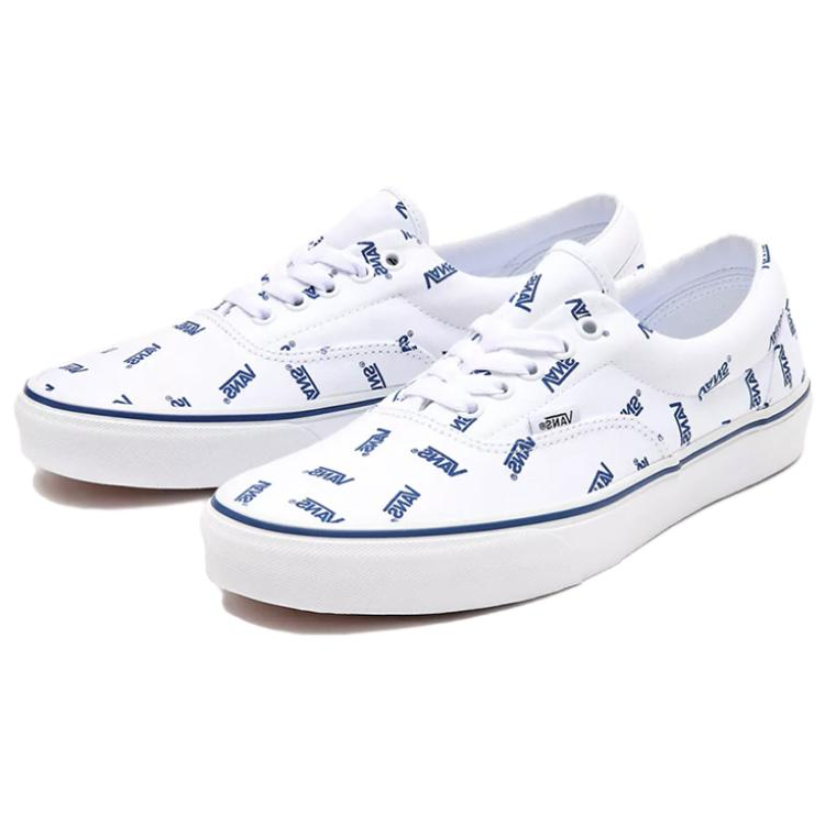 Shop Vans Era 'Allover Vans - White Blue' VN0A54F19M9