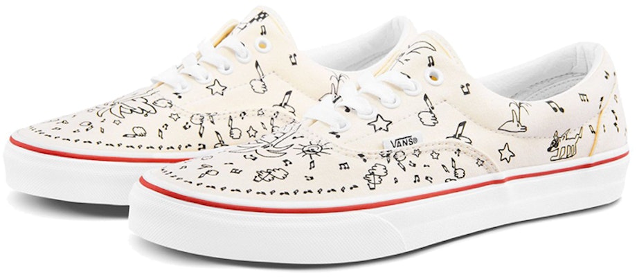 Vans Era 低筒 板鞋 男女同款 米色塗鴉 Order Vans Era 低筒 板鞋 男女同款 米色塗鴉