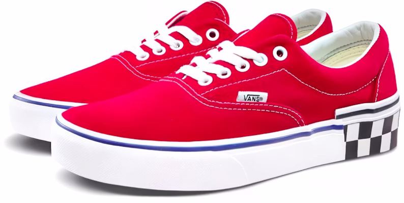 Vans Era 'Check Block - Merah Tango' VN0A38FRVOR Order Vans Era 'Check Block - Merah Tango' VN0A38FRVOR