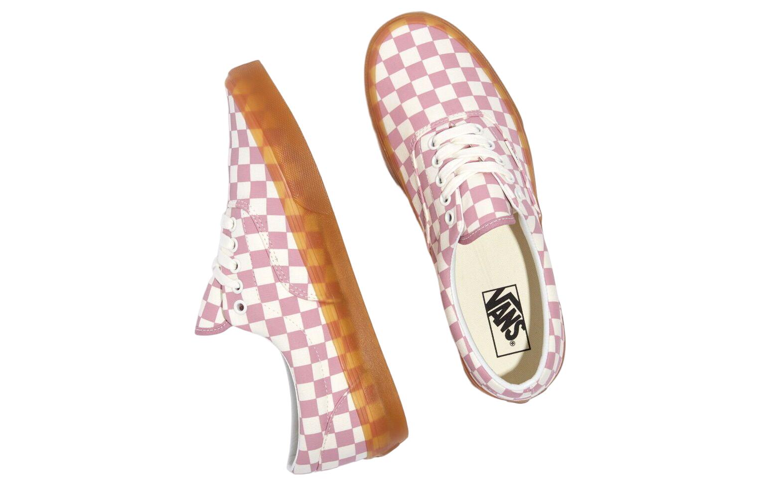 Shop ヴァンズ エラ ピンクチェッカー (ダブルライトガム) VN0A4BV4BO9