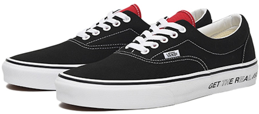 Vans ERA GET THE REAL 'Black Red' VN0A38FRTO2 Order Vans ERA GET THE REAL 'Black Red' VN0A38FRTO2