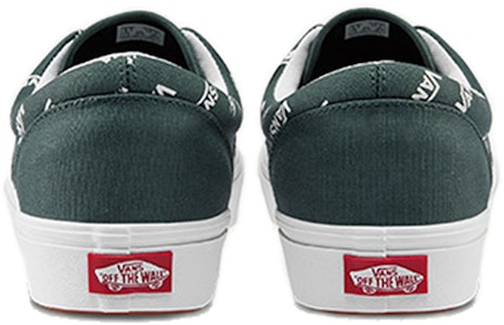 バンズ ロゴ歪みコンフィクッシュ Era グリーン VN0A3WM9WQD Shop バンズ ロゴ歪みコンフィクッシュ Era グリーン VN0A3WM9WQD