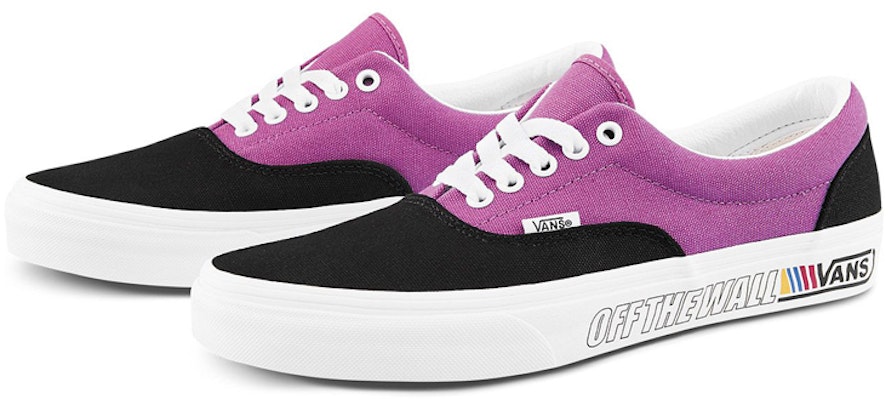 Vans Era 復古滑板 拼接 低筒 板鞋 男女同款 黑紫 Order Vans Era 復古滑板 拼接 低筒 板鞋 男女同款 黑紫