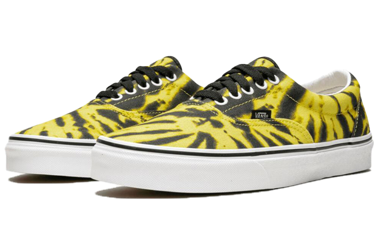 Lookbook Vans Era 透气防滑耐磨低帮休闲滑板鞋 男女款 黑黄 VN0A38FRVPA