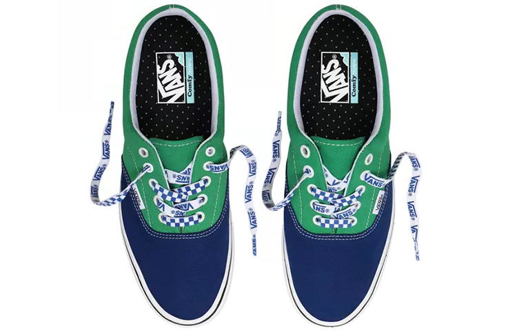 Lookbook Vans Era ComfyCush 'Lace Mix Biru Hijau' VN0A3WM9WI1