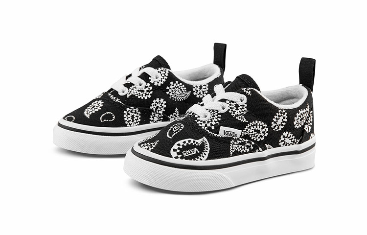 Order Vans Era 低帮滑板鞋 黑腰果花“黑白色” VN0A4P39BLK