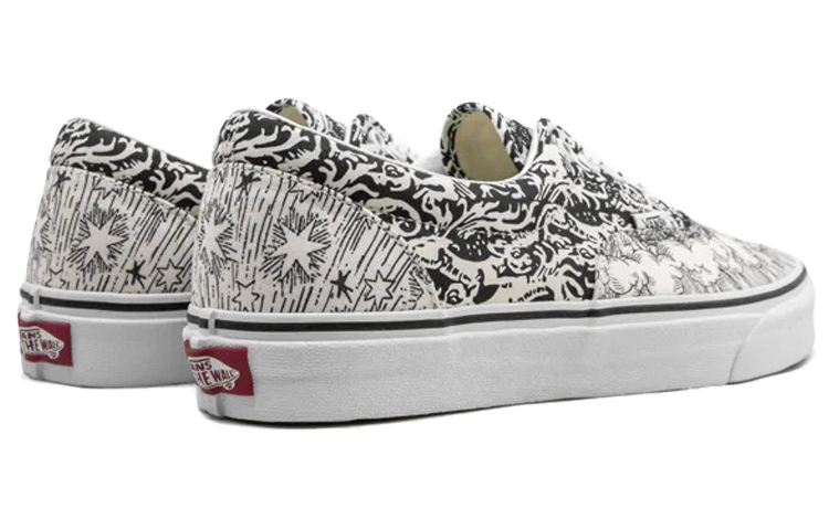 Shop Vans Era Ouroboros 復古滑板 低筒 板鞋 男女同款 黑白