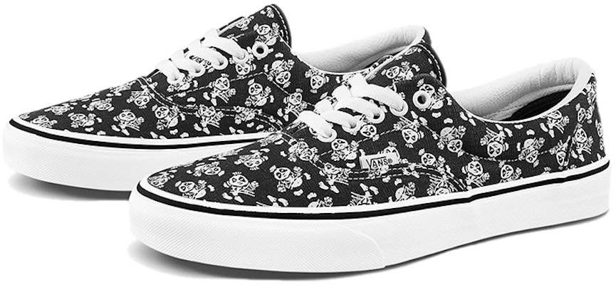 范斯 Era 小熊猫印花 低筒滑板鞋 男女同款 黑白色 Order 范斯 Era 小熊猫印花 低筒滑板鞋 男女同款 黑白色