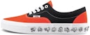Vans Era Kasut Kanvas Retro Tulang Hitam Jingga 'Black Orange' VN0A38FRT5M