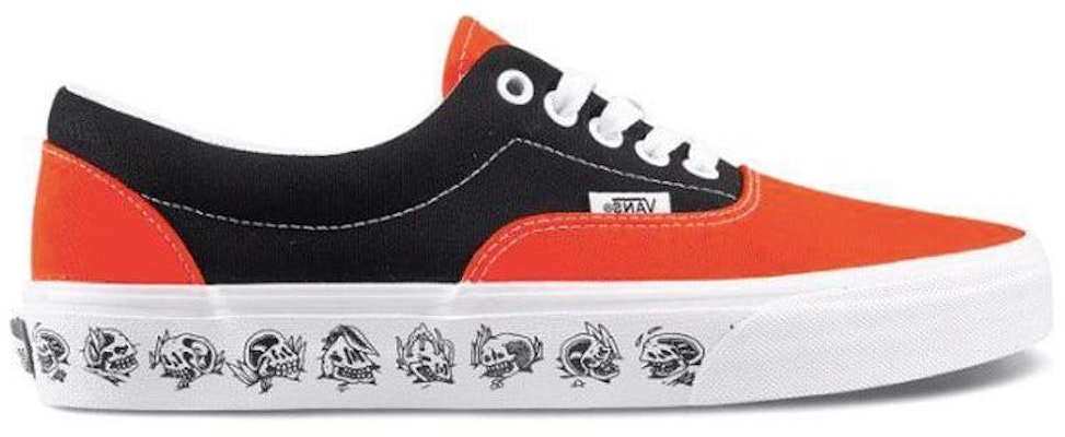Vans Era Kasut Kanvas Retro Tulang Hitam Jingga 'Black Orange' VN0A38FRT5M Order Vans Era Kasut Kanvas Retro Tulang Hitam Jingga 'Black Orange' VN0A38FRT5M