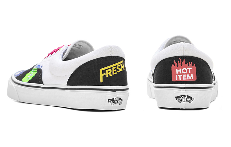 Shop Vans Era 小系列时尚休闲滑板鞋 黑白男女通用 VN0A54F140L