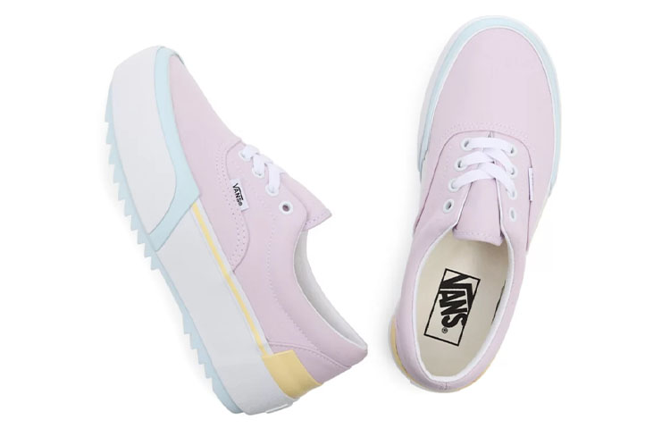 Shop Vans Era Stacked ''Rose Bleu Jaune'' VN0A4BTO24D