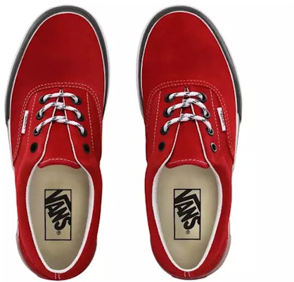 Vans Era Stacked Thick Sole Red White VN0A4BTO7ZG Shop Vans Era Stacked Thick Sole Red White VN0A4BTO7ZG