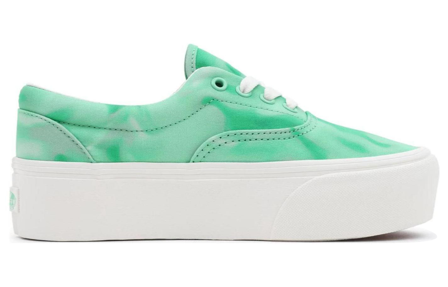 Order 반스 에라 스택폼 그린/화이트 (Bans Era Stackform Green/White) VN0A5JLZGRN