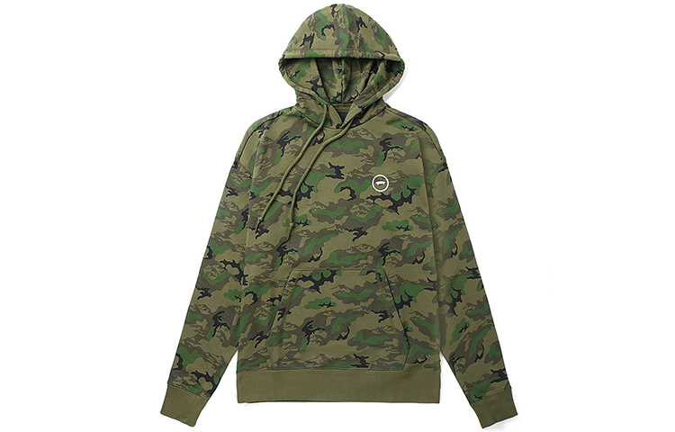 Vans Essential Camo Hoodie Jungle Camouflage Unisex with Back Letter Print VN0A48ACT88