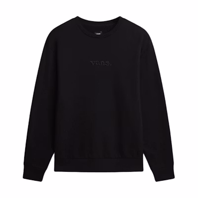 Vans Essential Relaxed Crew Sweatshirt Black Casual Long Sleeve VN000H91BLK