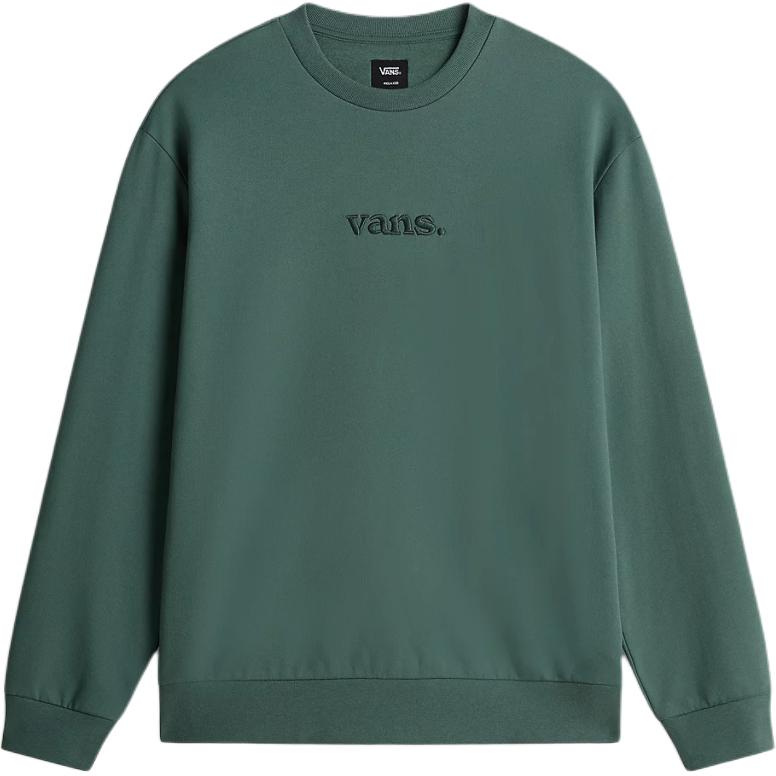 Vans Essential Relaxed Crew Sweatshirt Green Casual Long Sleeve Top VN000H911CI