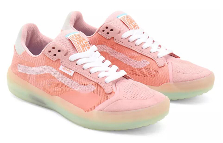 Lookbook Vans Evdnt Ultimatewaffle 休閒 透氣耐磨防滑 低幫 板鞋 男女同款 櫻花粉