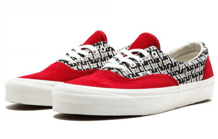 Lookbook Vans FOG x Era 95 男女兼用 レッド/ブラック VN0A3MQ5PZO