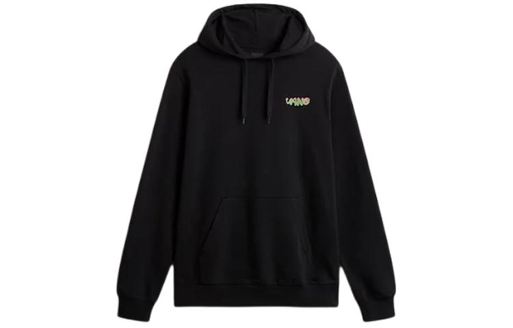 Vans Fiery Friend Pullover Hoodie Black Graphic Kangaroo Pocket Sweatshirt VN000GEGBLK