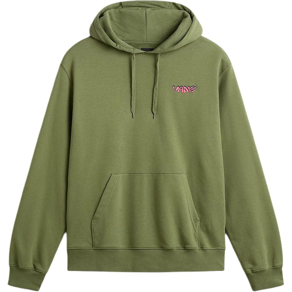 Vans Fiery Friend Pullover Hoodie Green Letter Animal Graphic Hoodie VN000GEGAMB