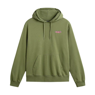 Vans Fiery Friend Pullover Hoodie Green Letter Animal Graphic Hoodie VN000GEGAMB