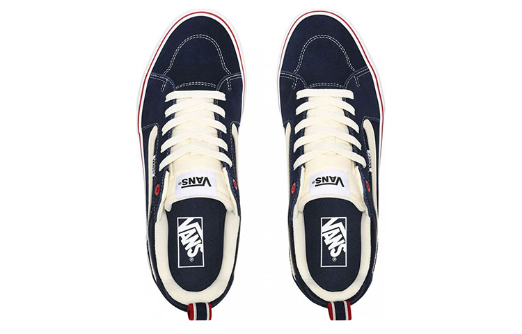 Lookbook 반스 필모어 다크블루/화이트 (or 반스 필모어 남색/흰색) VN0A3MTJ0Q6