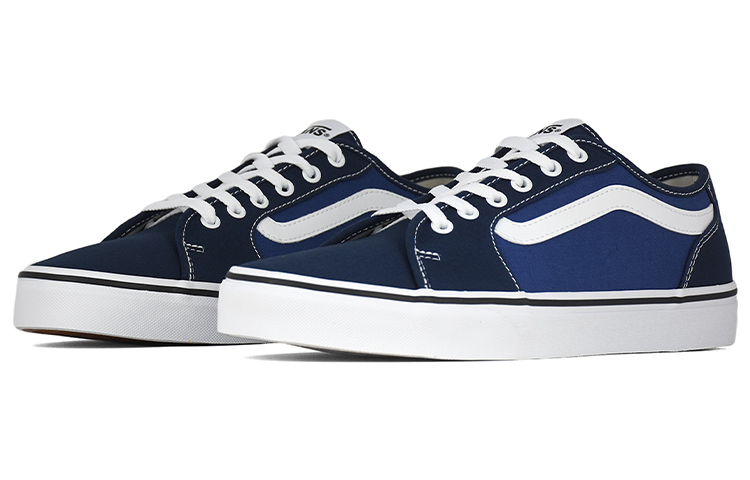 Lookbook Kasut Skater Kasual Vans Filmore Decon Low Tops Unisex Biru VN0A3WKZW7S