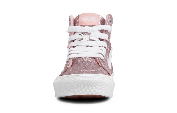 Shop Vans Filmore Hi Lightweight Casual Skateboarding Shoes Pink VN0A5HZH9DV