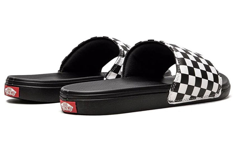 Vans Flip Flops La Costa Sports Slippers Unisex Black White Grid 'Black White' 圖 4