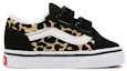 Order Vans Flocked Leopard Old Skool Velcro Low-Top Sneakers Black/Yellow BP VN000D3YABS