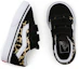 Shop Vans Flocked Leopard Old Skool Velcro Low-Top Sneakers Black/Yellow BP VN000D3YABS