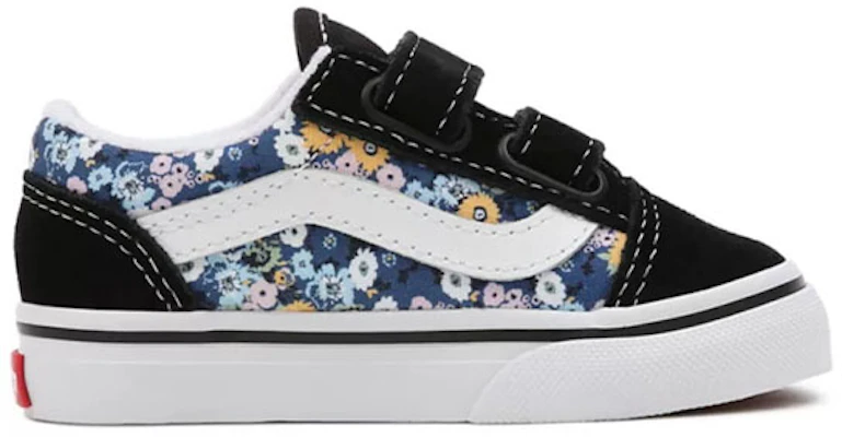 Vans Old Skool Klittenband ''Zwart Blauw Bloemen'' VN000D3YFF1 Order Vans Old Skool Klittenband ''Zwart Blauw Bloemen'' VN000D3YFF1