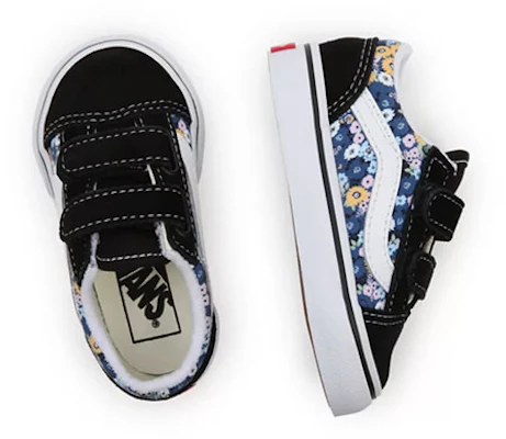 Vans Old Skool Klittenband ''Zwart Blauw Bloemen'' VN000D3YFF1 Shop Vans Old Skool Klittenband ''Zwart Blauw Bloemen'' VN000D3YFF1