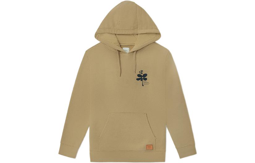 Vans Floral Print Hoodie Unisex Pullover Khaki Color VN0A5KEKKHK