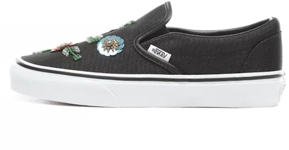 ヴァンズ 花柄スパンコールスリッポン (黒) VN0A38F7VM6 Buy ヴァンズ 花柄スパンコールスリッポン (黒) VN0A38F7VM6
