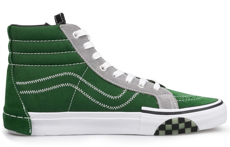 Order 반스 플로럴 스케이트하이 리이슈 캡 그린 VN0A3WM1XHS