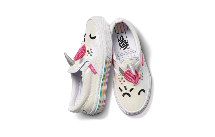 Vans Flour Shop Classic Slip-On 'White Pink' 圖 3