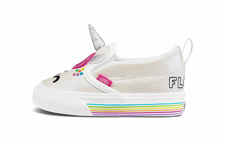 Vans Flour Shop x Slip-On V 'White Pink' VN0A54EW2JQ