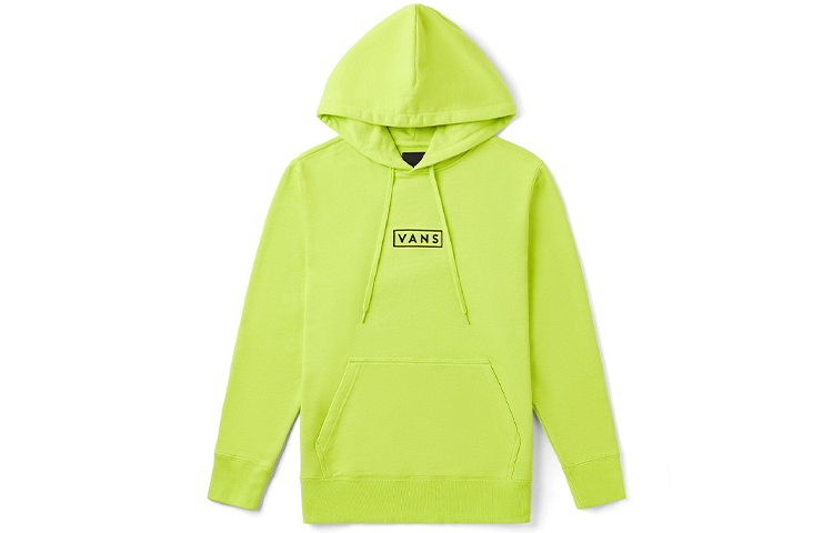 Vans Fluorescent Green Printed Hoodie Sweatshirt Unisex Casual Wear VN0A48AHZUD